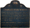 «Charles Krug landmark plaque»